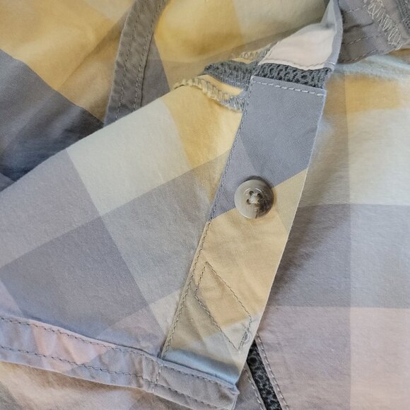 Woolrich Pastel Plaid Sleeveless Blouse Cotton/Spandex‎ Sz M - Picture 12 of 15